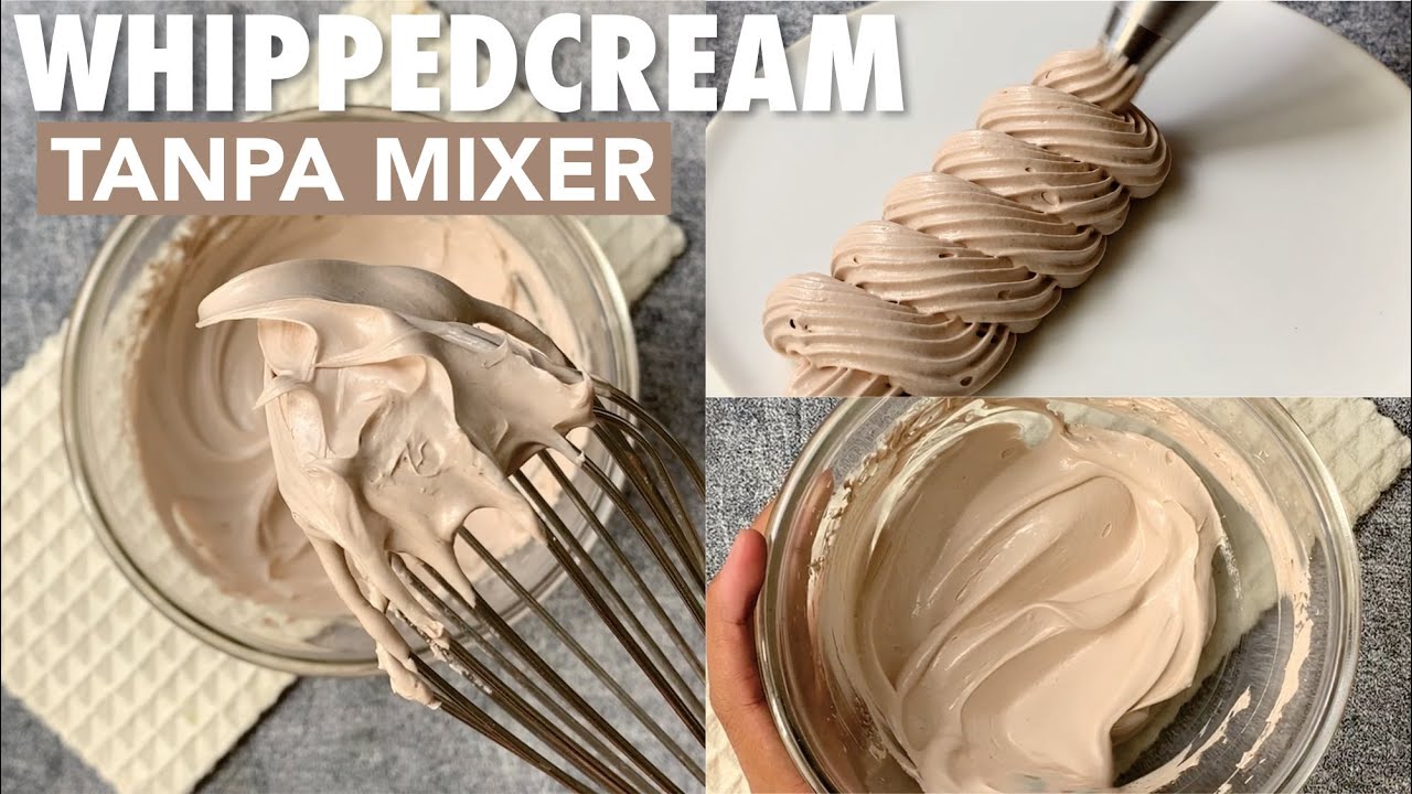 Cara Membuat WHIPPEDCREAM HOMEMADE TANPA MIXER