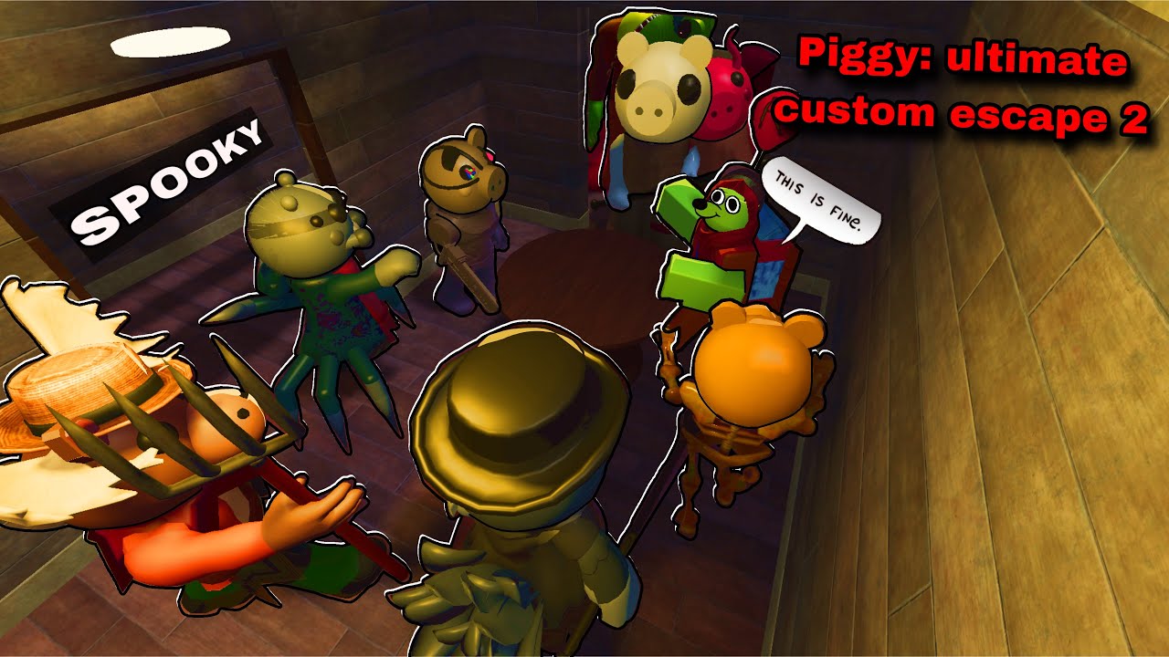 SPOOKY MODE IS SPOOKY!! | Piggy: Ultimate Custom Escape 2