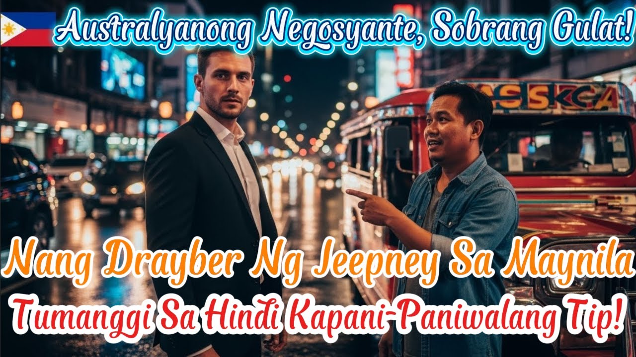 Nagulat ang negosyanteng Australiano nang tanggihan ng jeepney driver sa Maynila ang malaking tip!
