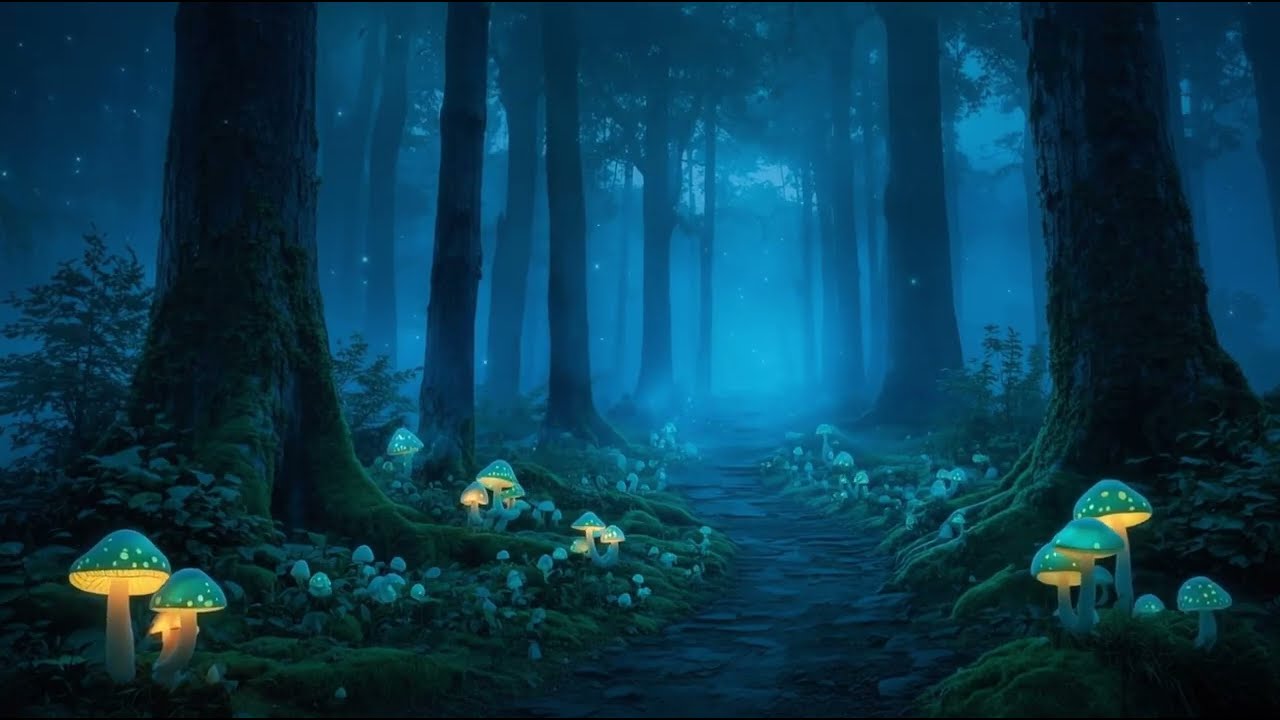 The Bioluminescent Deep Sleep Journey (432Hz + 3Hz Delta) 🍄 Neural Drift for Insomnia