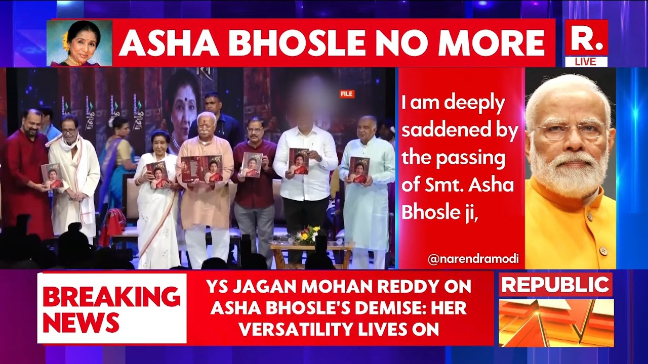 Asha Bhosle Death LIVE News: Legendary Singer Dies at 92 After Cardiac Arrest | Last Rites Tomorrow