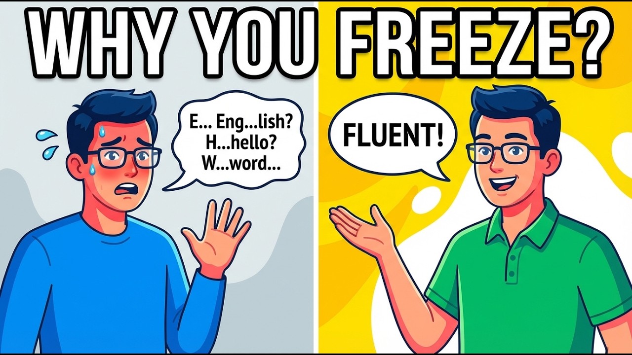 Why You Freeze While Speaking English — Real Conversation + Fluency Fix