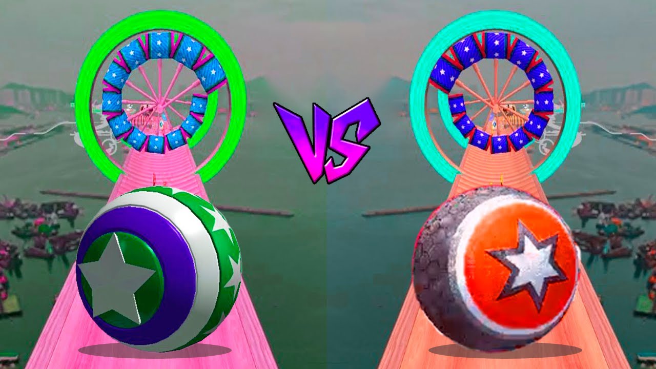 American Ball vs Europe Ball: Who is Win? Going Balls vs Rollance on 4 Levels! Race-684