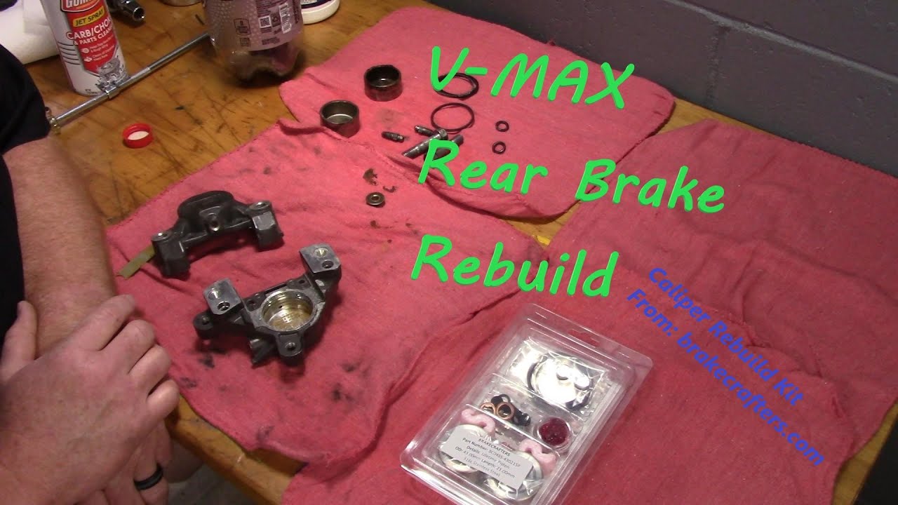 Yamaha Vmax Rear Brake Rebuild