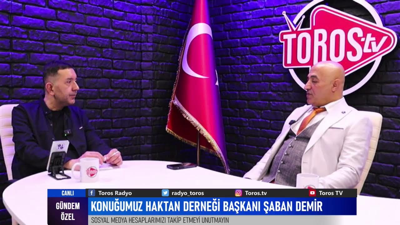 KONUĞUMUZ HAKTAN DERNEĞİ BAŞKANI ŞABAN DEMİR SORULARI YANITLIYOR