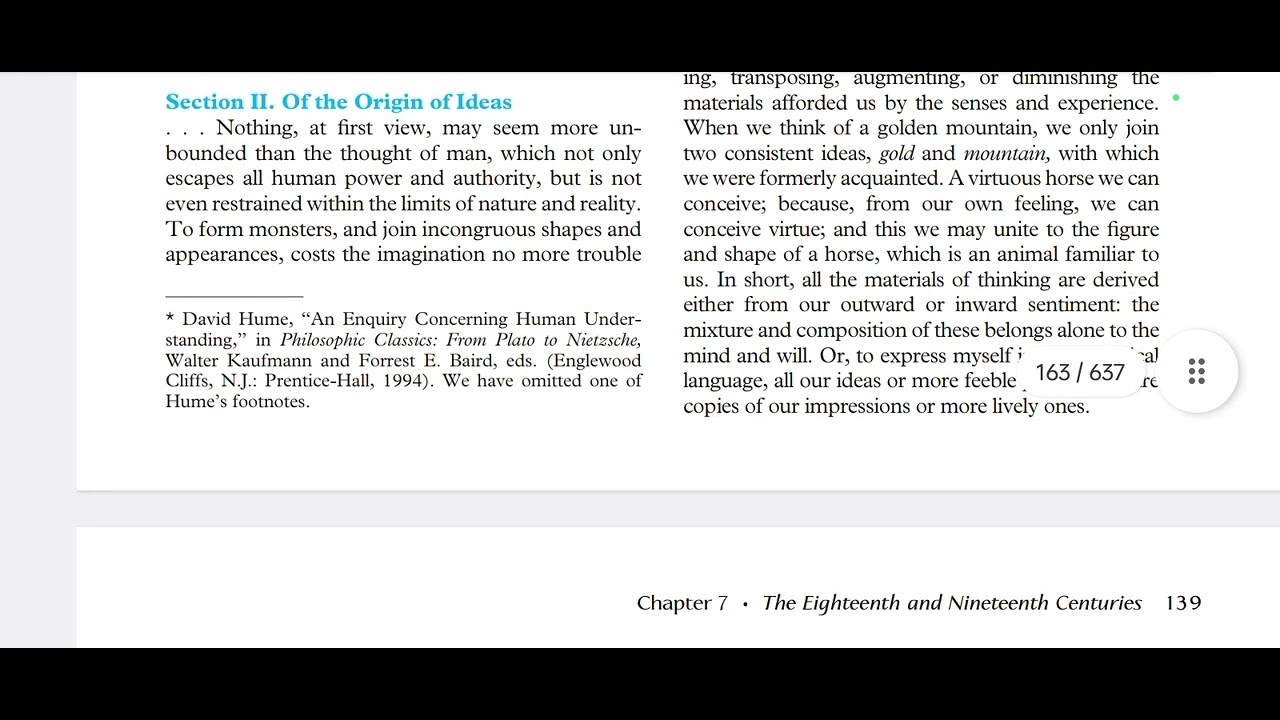 Origin of Ideas - David Hume/Unit 2/Fundamentals of Philosophy/Semester 2/DU