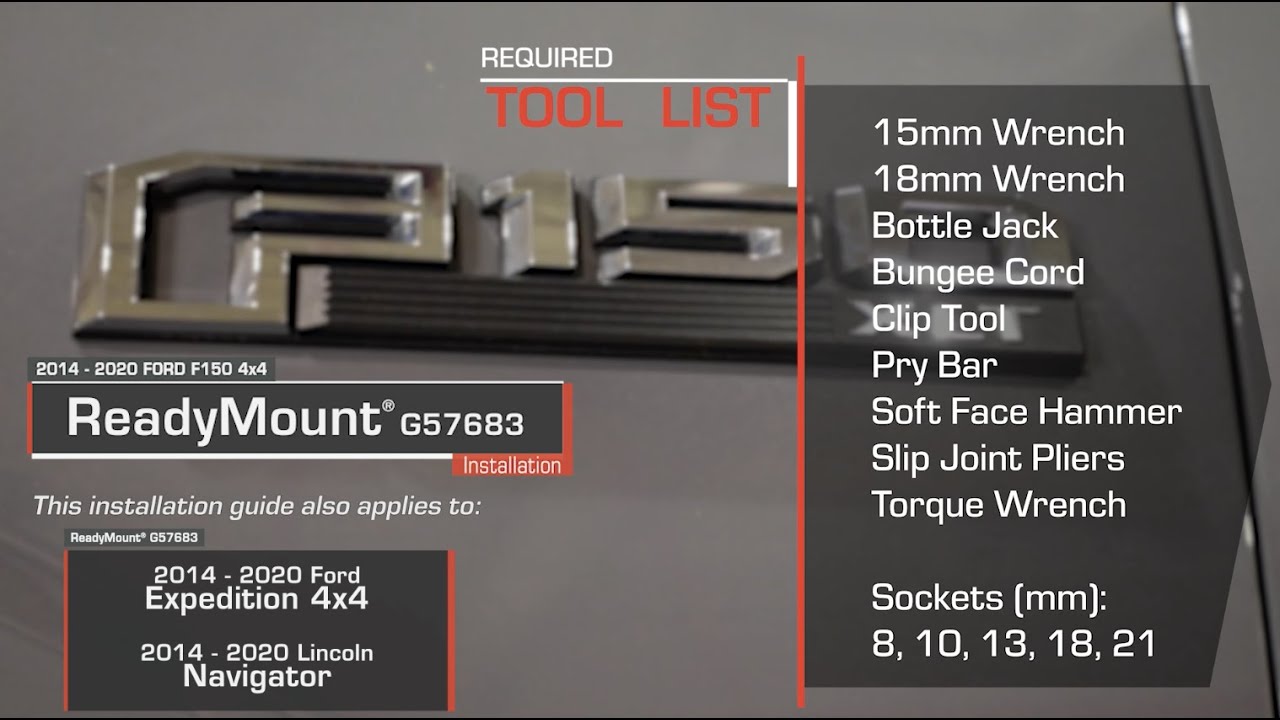 ReadyMount Installation: Ford F150