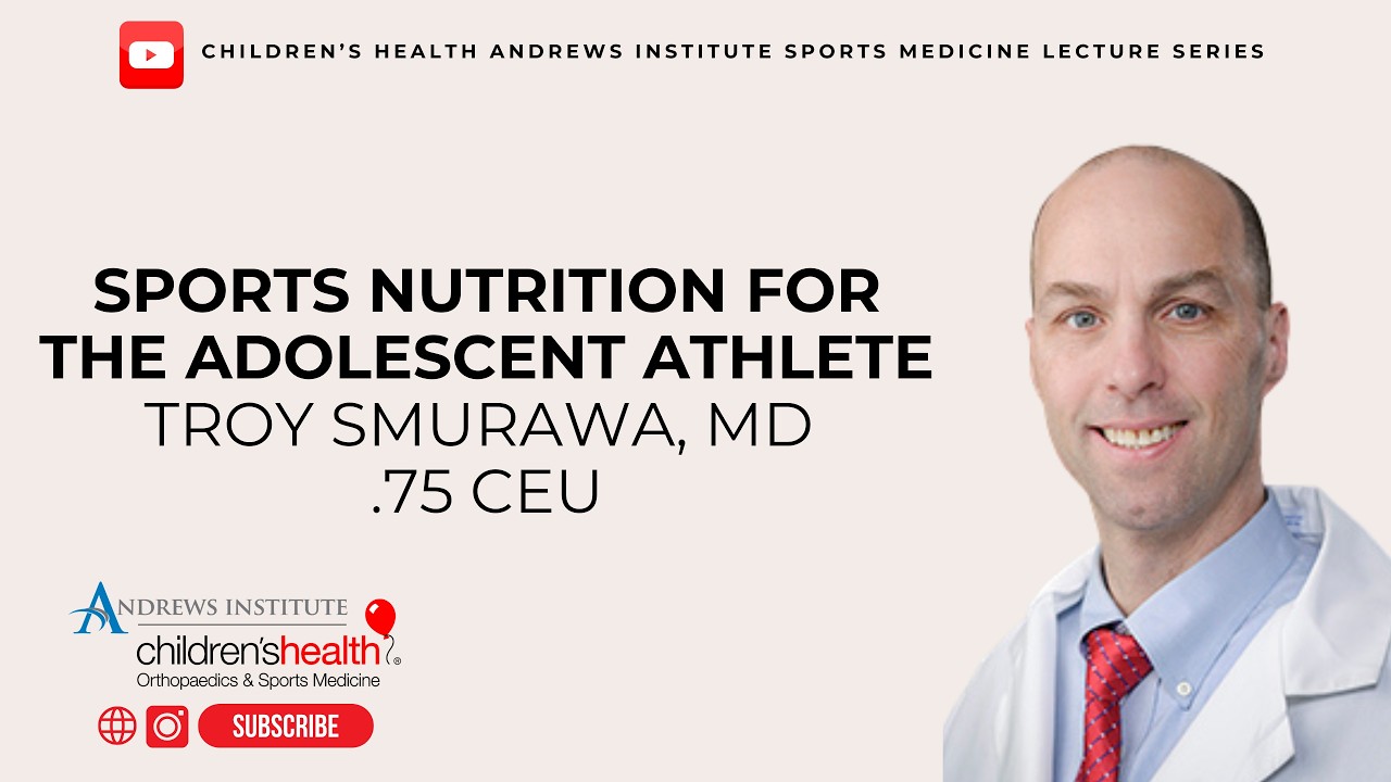 Sports Nutrition for the Adolescent Athlete