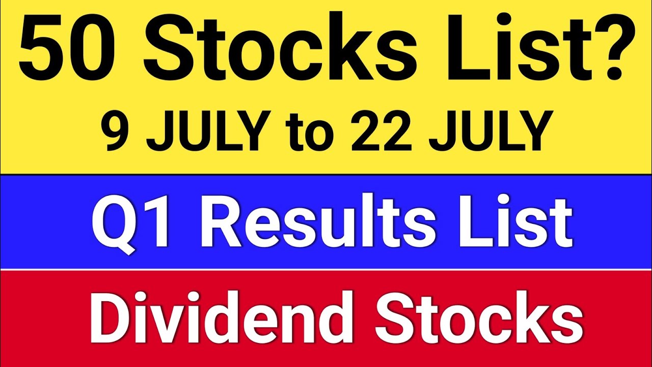 Q1 results 2026 today?  dividend stocks,  #dividend  #result  #results
