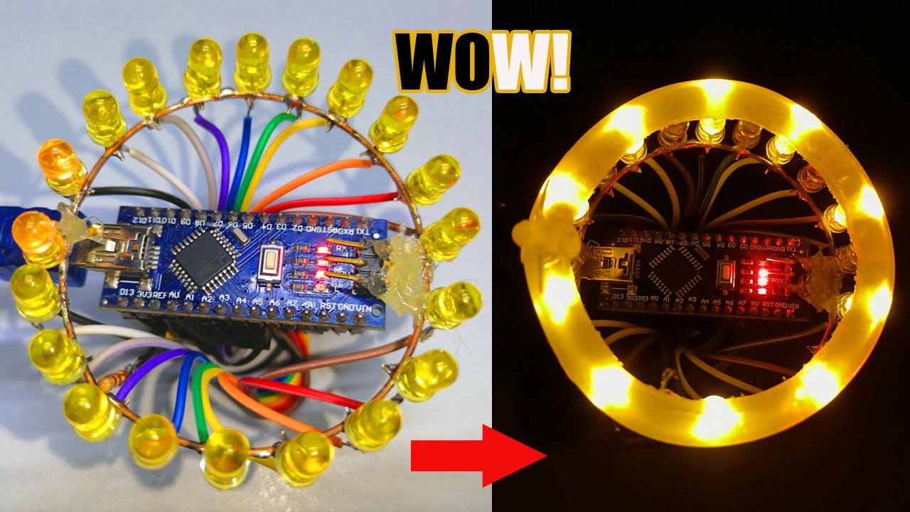 [New] Top Electronic Projects | Awesome LED Chaser Circuit and Glue Stick | Arduino nano | Amazing