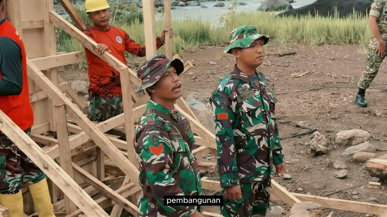 Negara Hadir, Kodam XlV/Hsn bangun Jembatan gantung di Bonto Matinggi