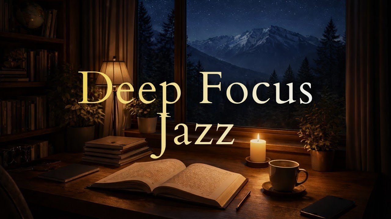Smooth Jazz Study Music | Late Night Deep Focus (1 Hour Relaxing Jazz)