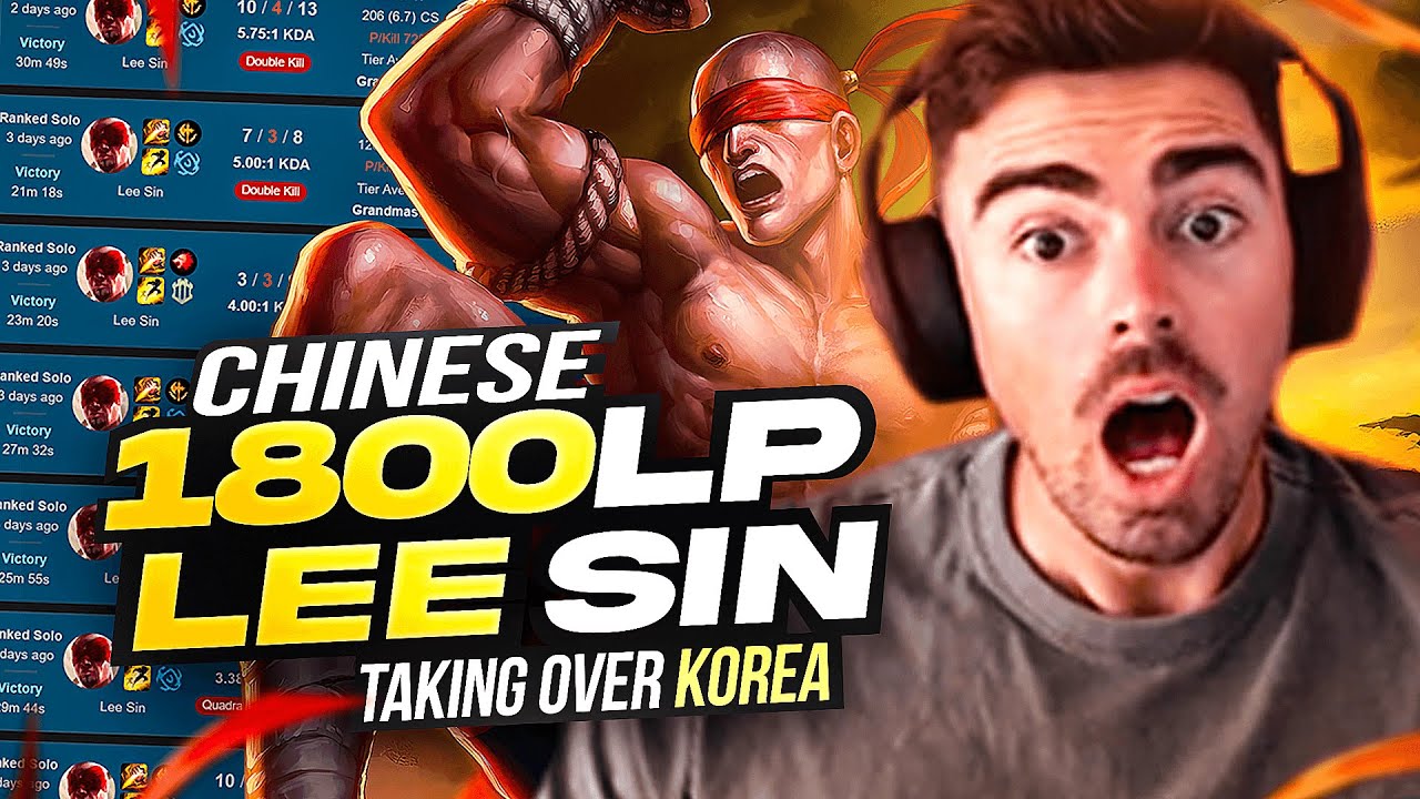 #1 LEE SIN is DESTROYING KOREA *FASTEST COMBOS EVER*