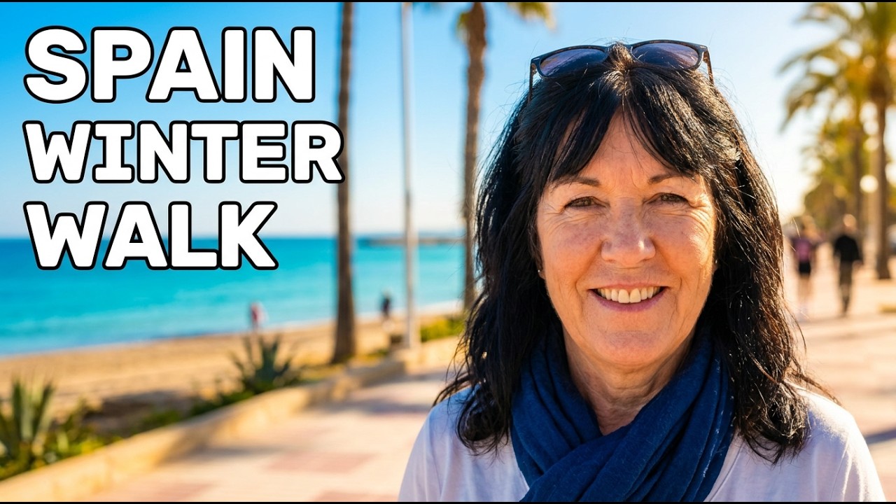 Santa Pola, Spain 🇪🇸 Varadero Beach & Promenade Walk | Bright Winter Day [4K]