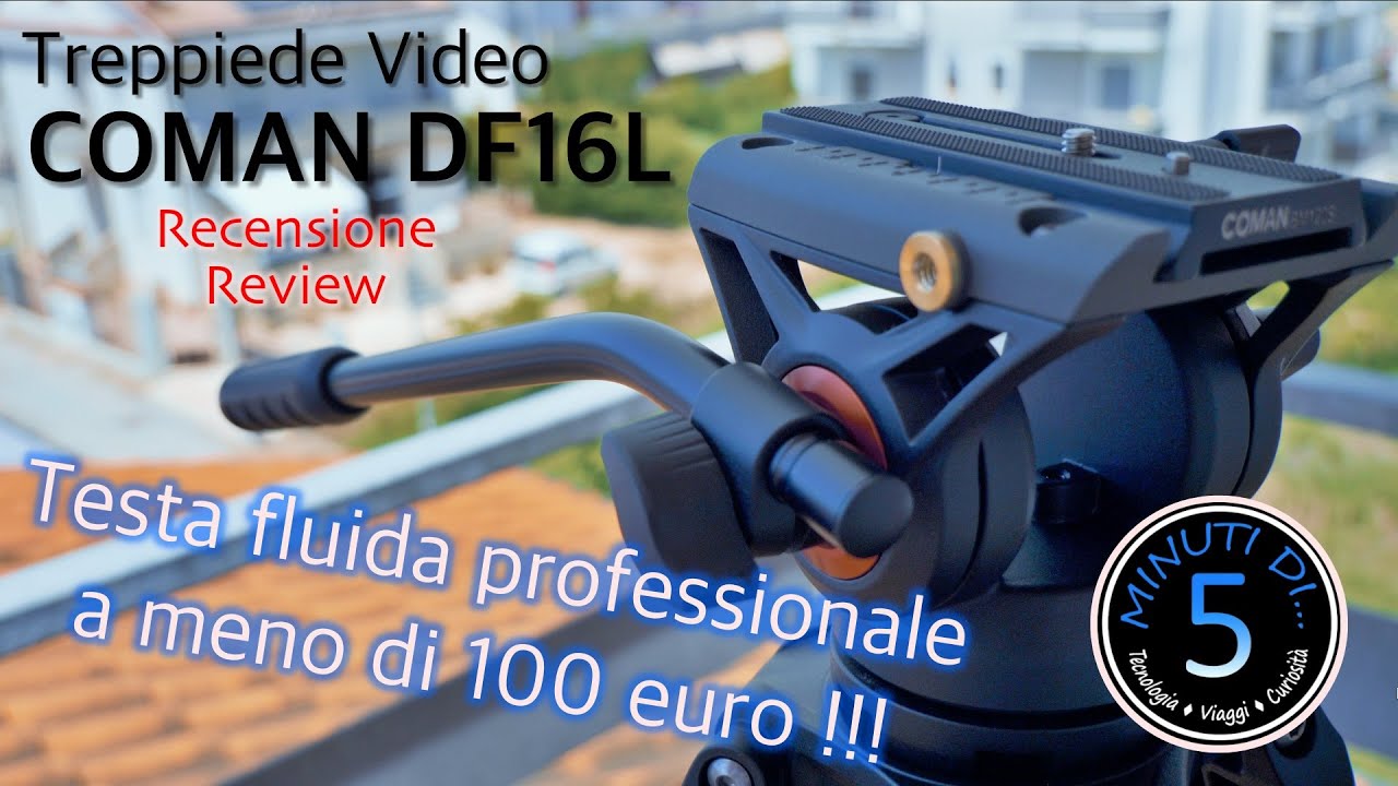 Treppiede video COMAN DF16L - Testa fluida a meno di 100 euro? Recensione ITA