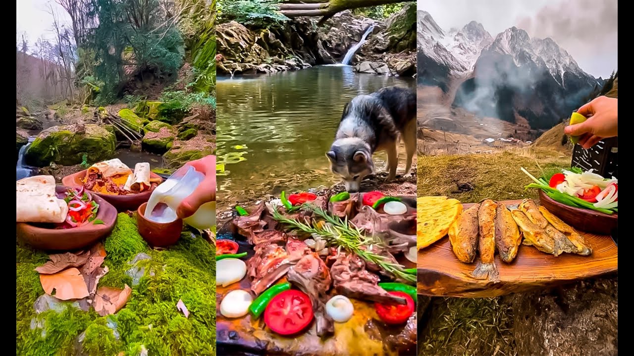Rustic Lamb Recipe: Cooking with Nature 🌲🔥 | MovieK Cooks (ASMR cooking) #ForestCooking  #Wildlife