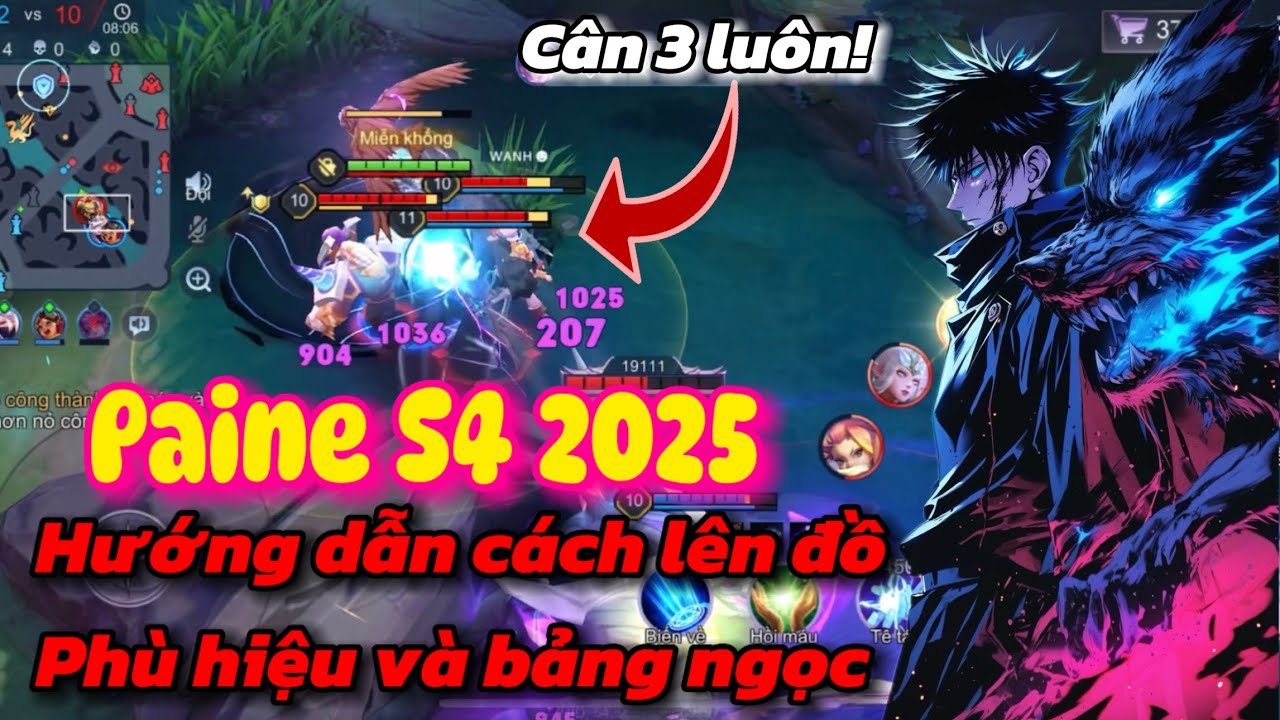 Paine Miền Tây | Hướng Dẫn Cách Lên Đồ Phù Hiệu Và Bảng Ngọc Paine Đi Rừng Dame Cực Mạnh Gánh Team 