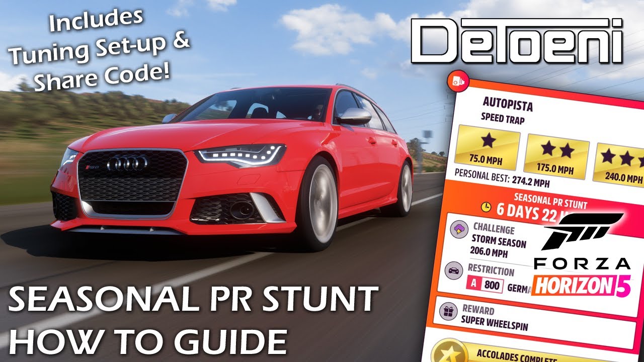 Autopista Speed Trap For German Cars Forza Horizon 5