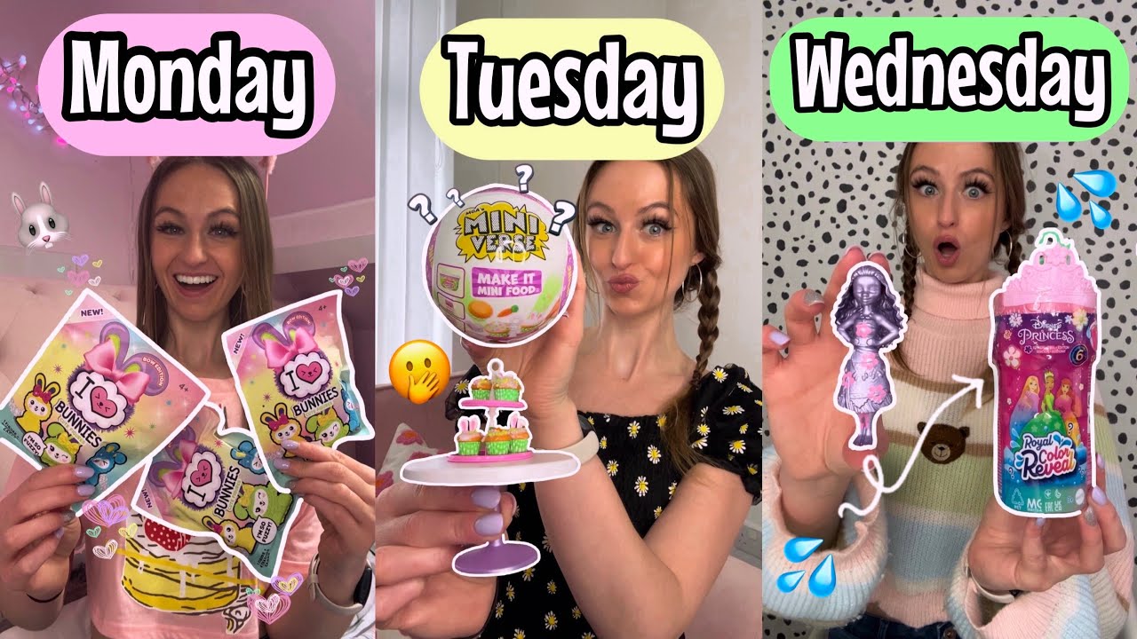 OPENING *SPRING* THEMED MYSTERY TOYS FOR AN ENTIRE WEEK CHALLENGE!!😍🐰🌸✨🥚 (100+ FINDS!!🫢✨)