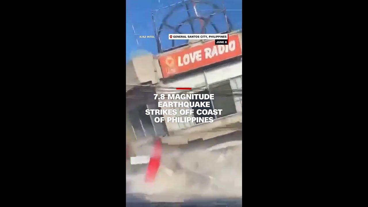 7.8 earthquake strikes off coast of Philippines