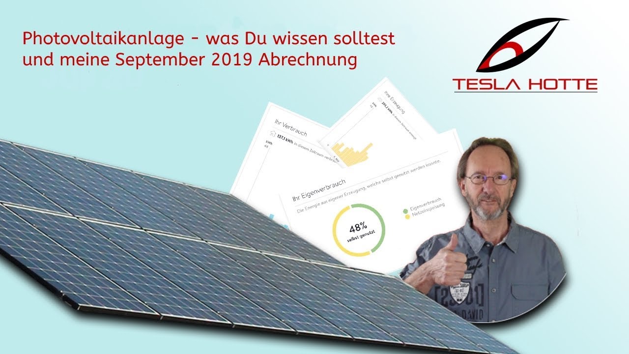 Photovoltaikanlage - was Du wissen solltest - und meine 09.19 Abrechnung
