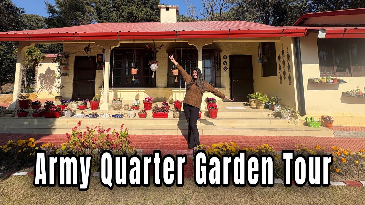 Army Quarter Garden Tour Part1| Low Budget Garden Decoration Ideas|ArmyWife|Flowers,Pots & DIY Ideas