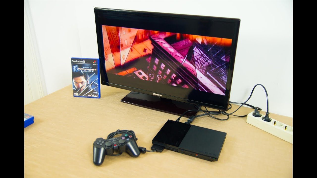 Игровая приставка Sony Playstation 2 (SCPH-90004, sn HC9754184)