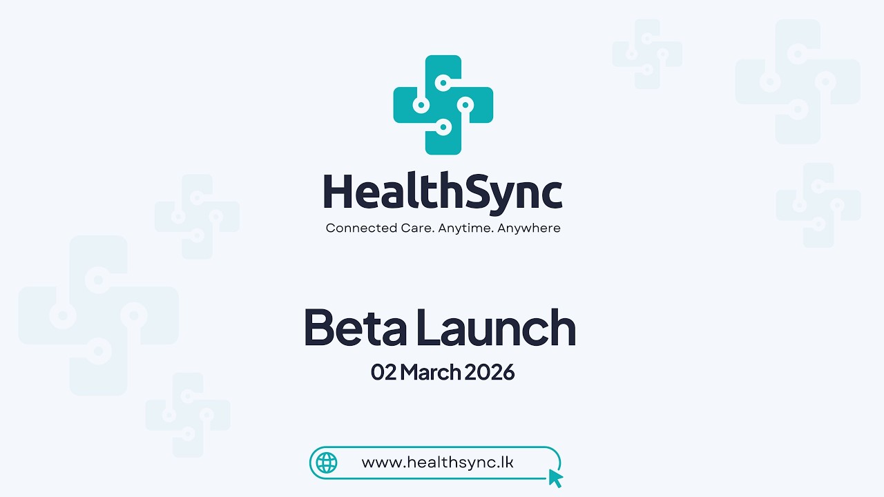 HealthSync Beta Launch Event – The Future of Digital Health in Sri Lanka