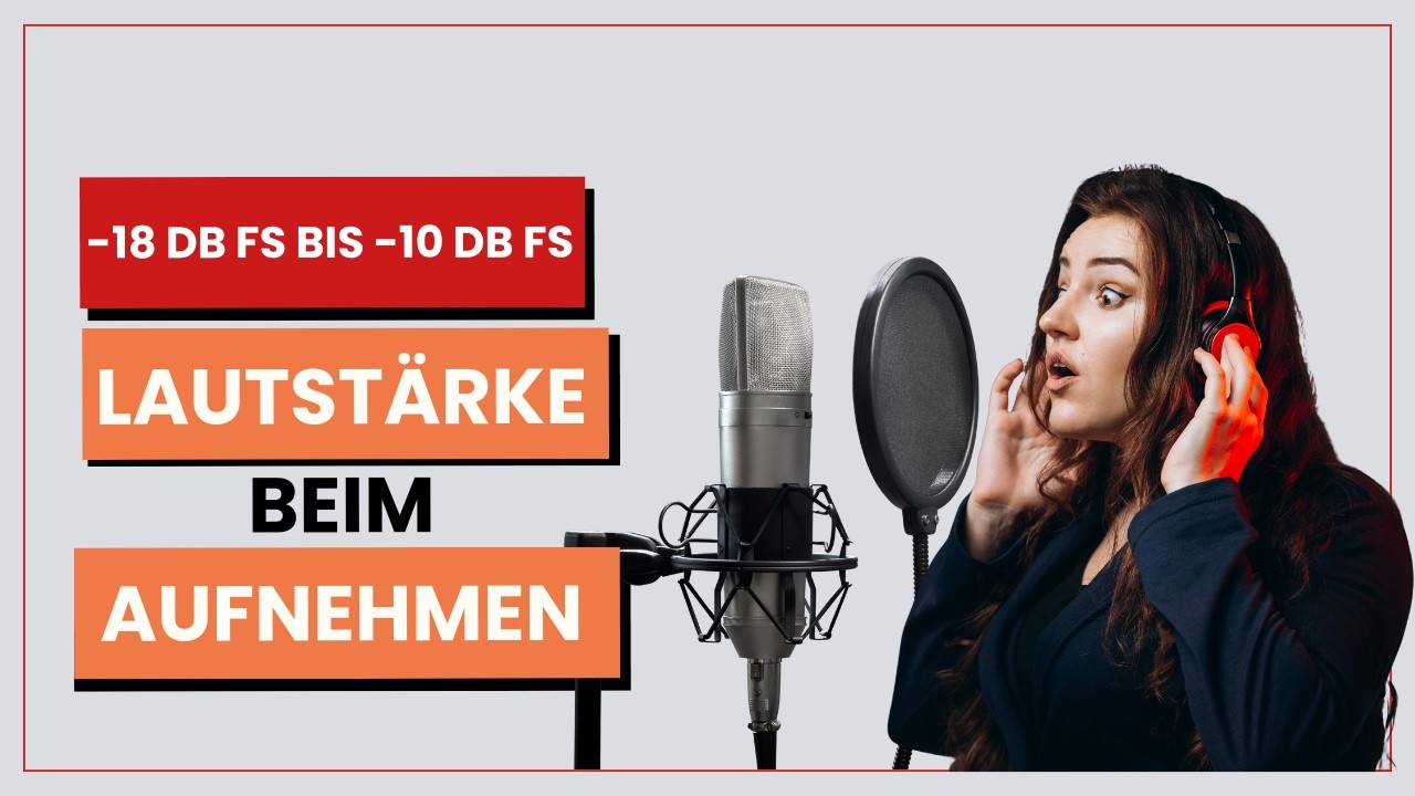 So laut musst du deine Stimme aufnehmen