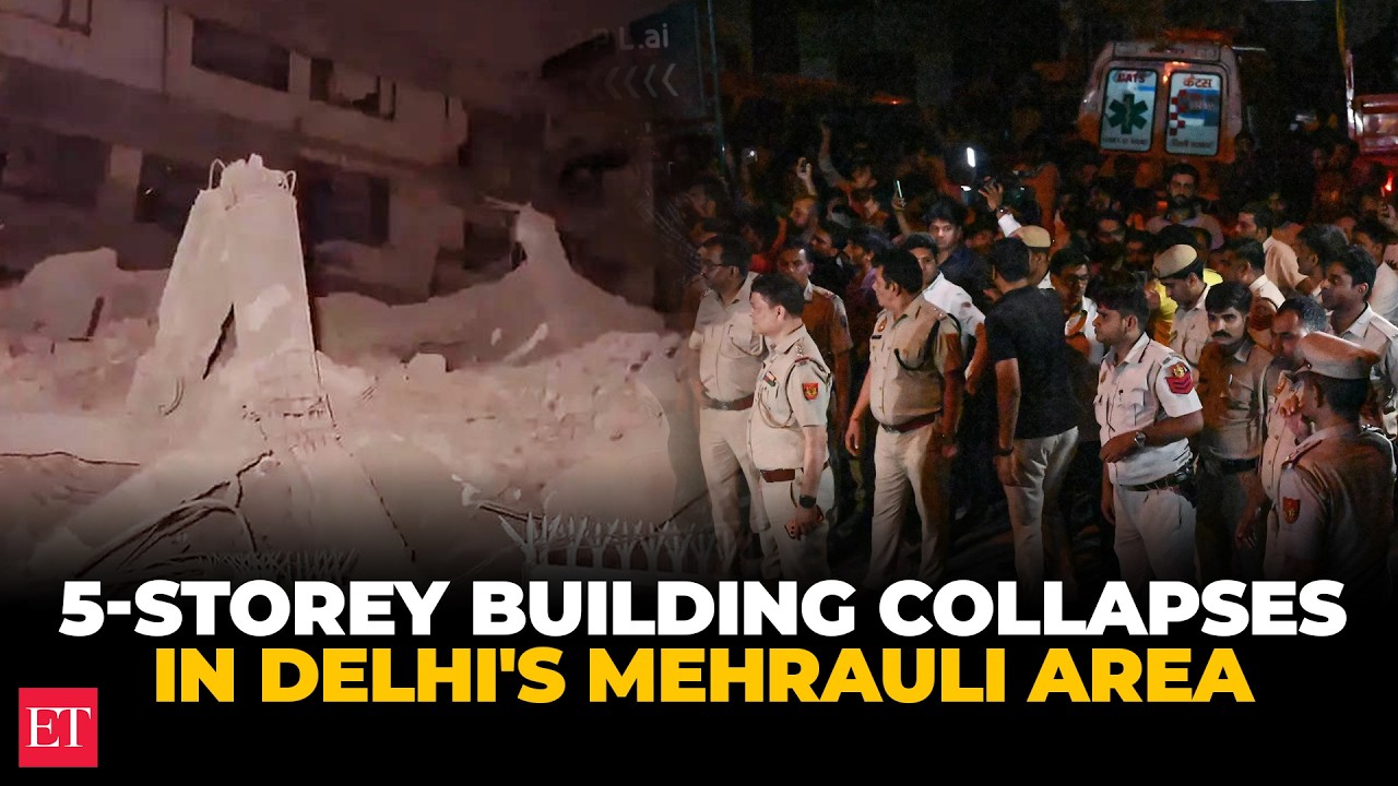 5-storey building collapses in Delhi's Mehrauli area, several feared trapped, 9 rescued