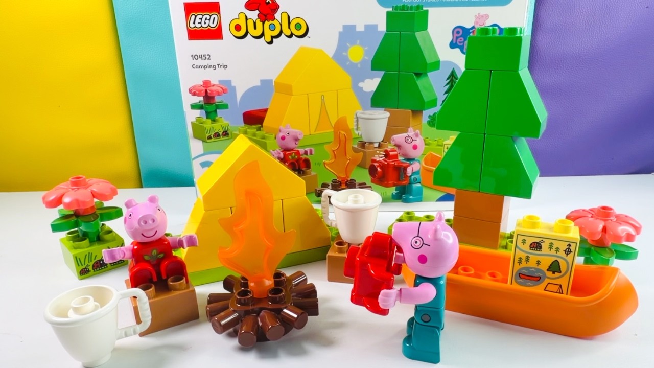 PEPPA PIG Toys! ASMR No Talking Toy Unboxing | Unbox LEGO Duplo Camping Trip