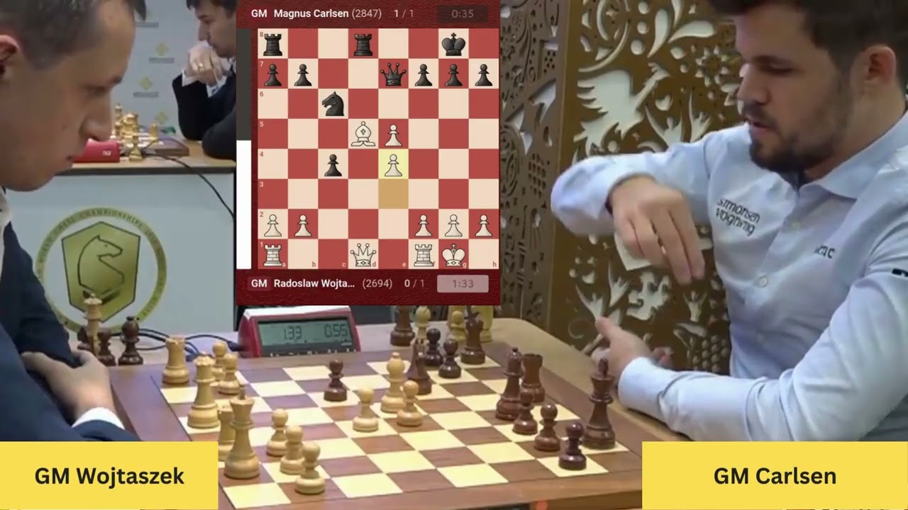 Magnus Carlsen&rsquo;s Incredible Fightback vs Wojtaszek | World Blitz 2019 Rd 5 #chess #magnuscarlsen