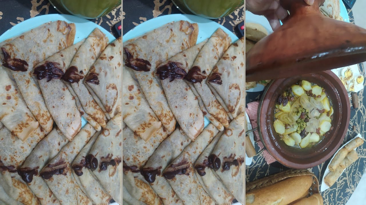 🌙كريب بكريمة الشكلاط 🌙 سهلة مع عصير الحامض والنعناع وروتين تحضير مائدة الإفطار في رمضان اجواء زوينة 