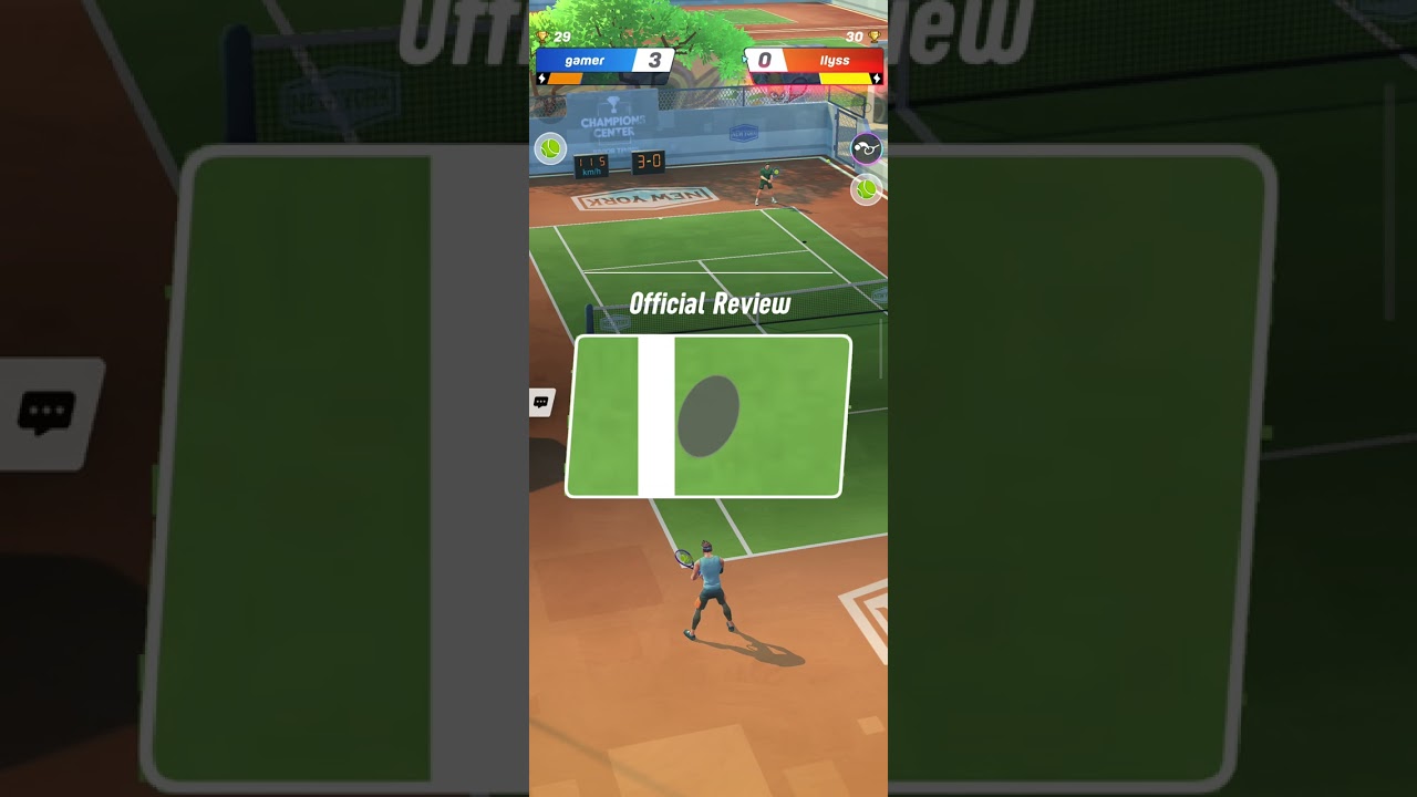 Tennis Battle 🎾 Gamer VS  llyss | Full Match Gameplay | Gamer Wins 🏆#tennisclash #gaming 