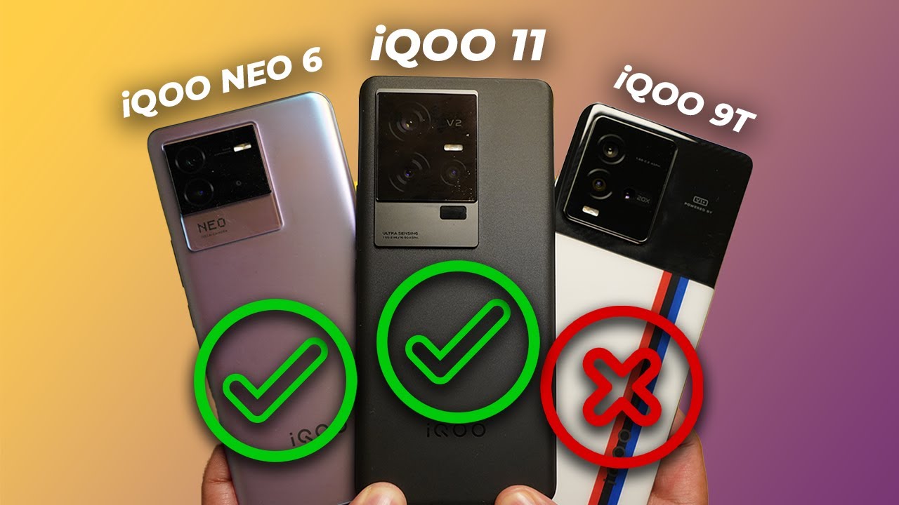 iQOO 11 vs Neo 6 vs 9T 🔥 SNAPDRAGON 8Gen2 vs 8+Gen1 vs 870 | Performance Test