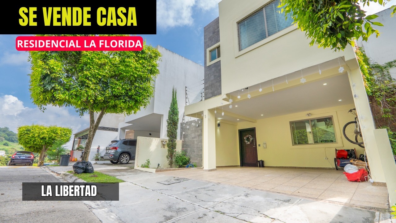 VIVE EN ZONA EXCLUSIVA 💎 | CASA EN RESIDENCIAL LA FLORIDA, NUEVO CUSCATLÁN