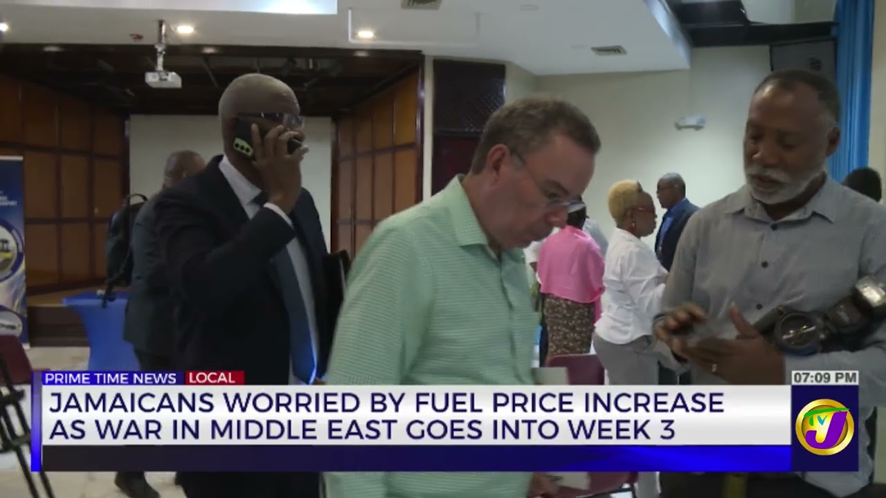 Jamaicans Worried by Fuel Price Increase as War in Middle East Goes into Week 3 | TVJ News