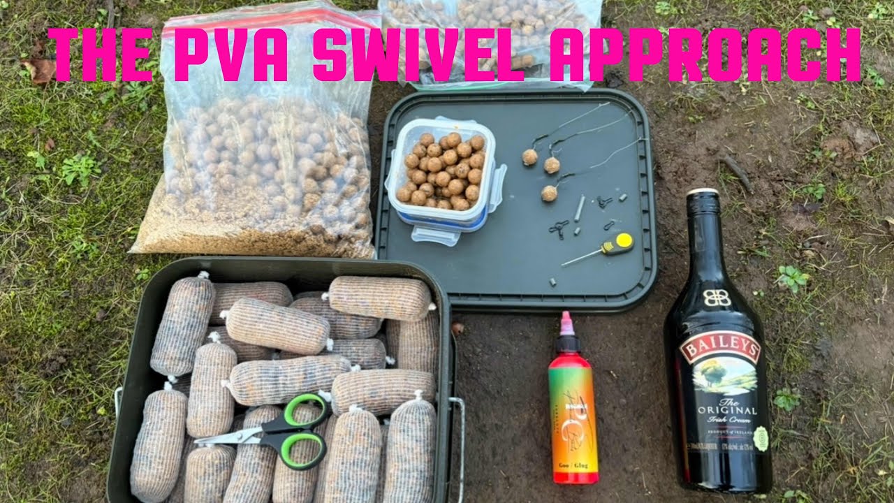 TRYING to CATCH CARP using the PVA BAG swivel method 