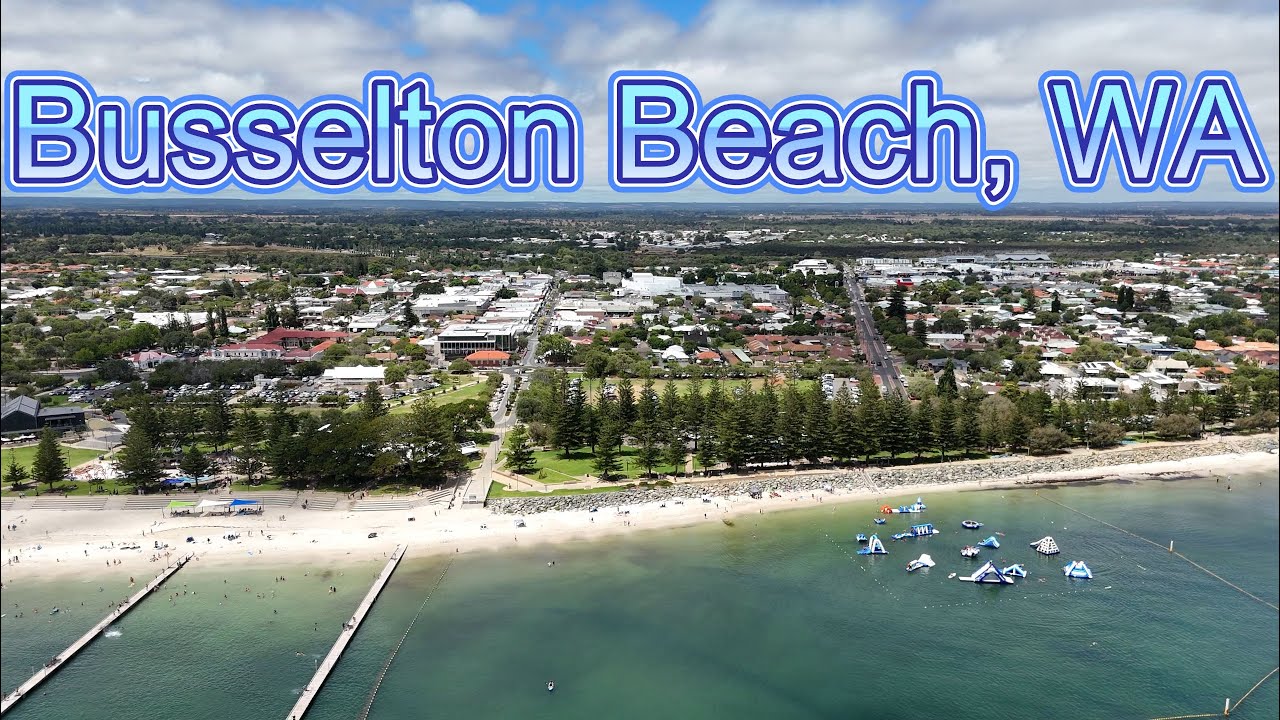 Busselton Beach, Western Australia (AERIAL)