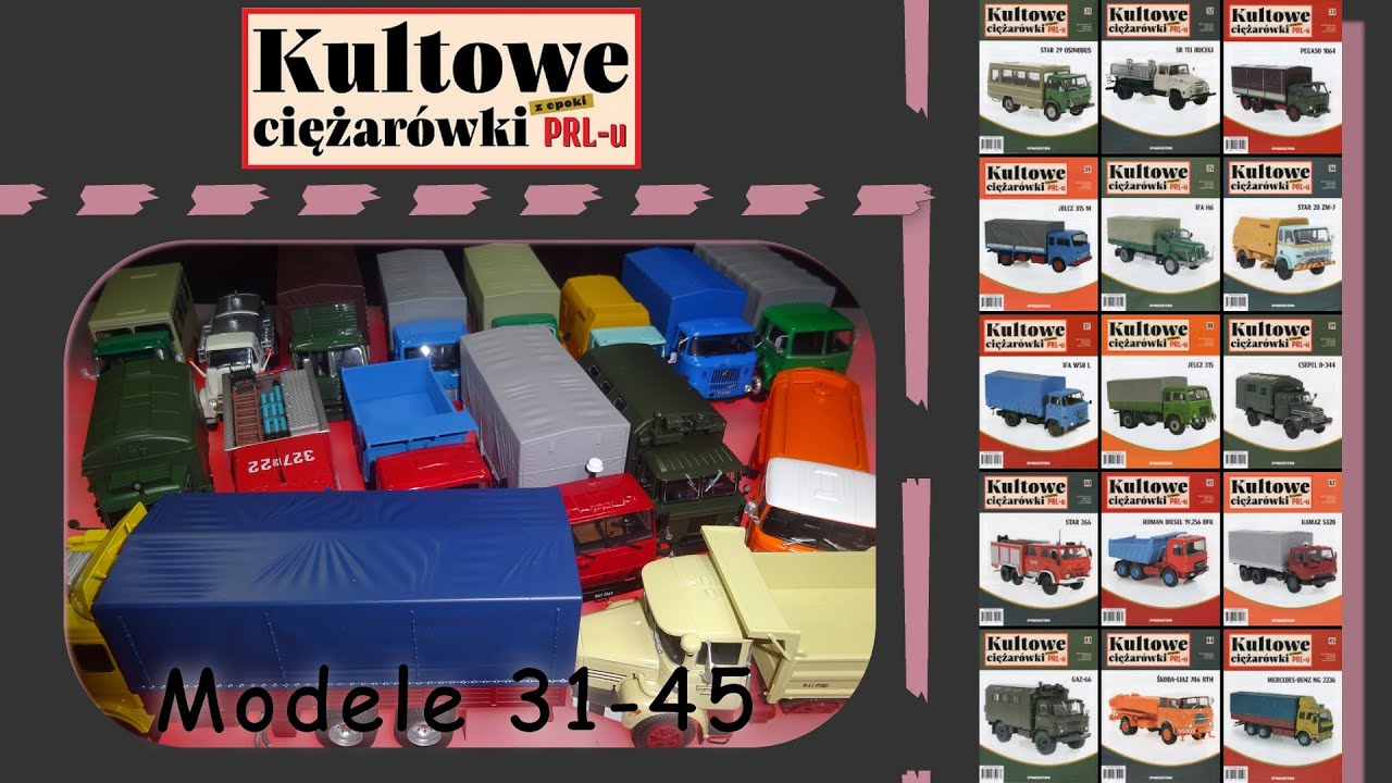 Deagostini - Kultowe Ciężarówki z epoki PRL-u - Modele 31-45 - Prezentajca - 3. segregator