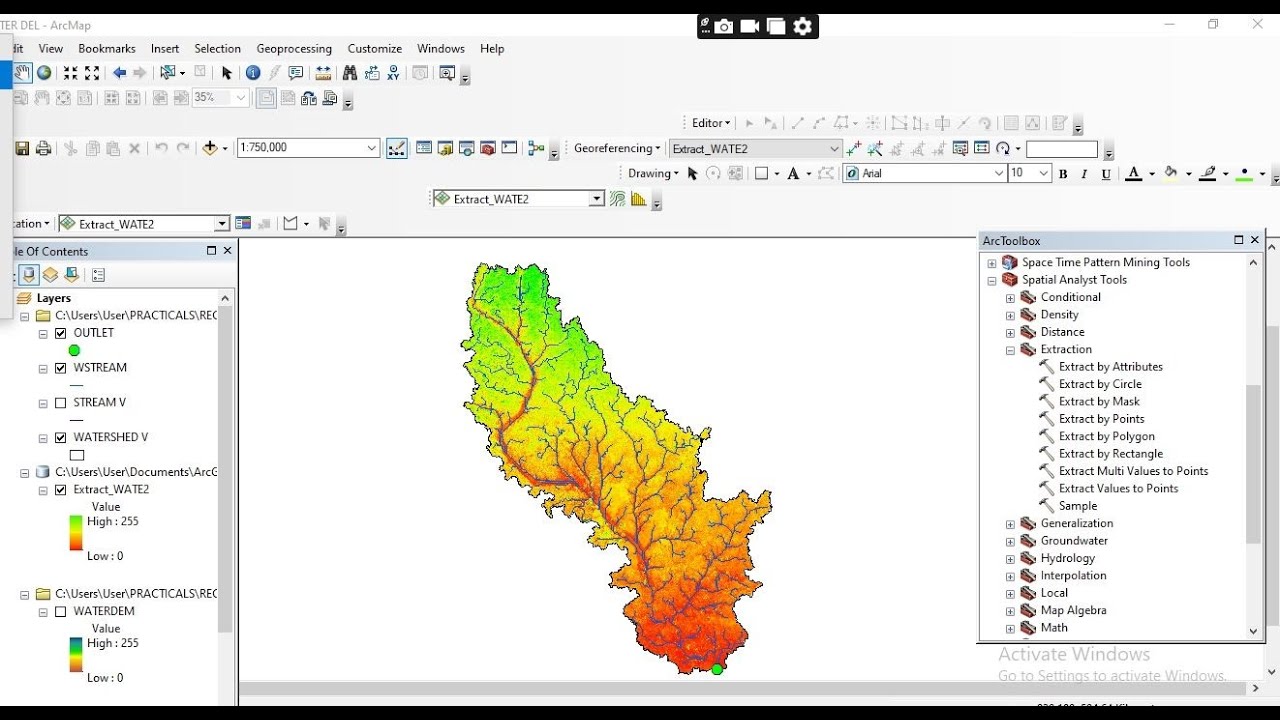 Watershed Delineation Using DEM in ArcGIS | Complete Hydrology Workflow