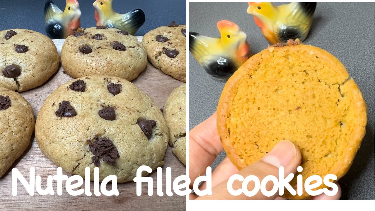 Nutella stuffed chocolate chip cookies/how to make chocolate chip cookies