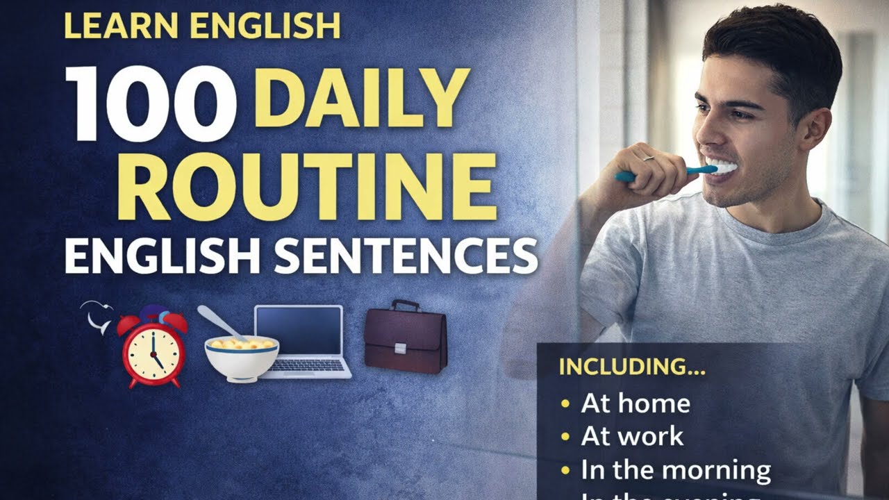 100 Daily Routine English Sentences | Repeat After Me Practice | Improve English Speaking #english