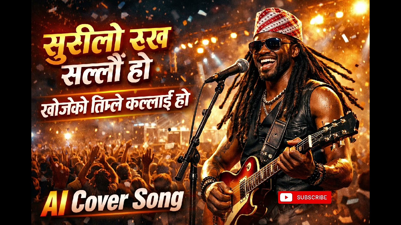 Surilo Rukha Sallai ho, Ai Cover heavy Rock concert Male  Version, Original song by Mamata Dipbim 