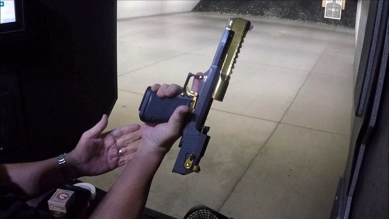 Desert Eagle 50AE Modifications - Functionality Range Test (trigger & hammer tear down a bit tricky)