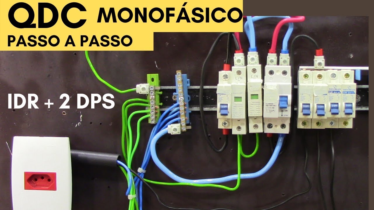 Montagem de QUADRO(qdc) MONOFÁSICO -agora você aprende