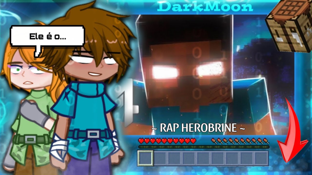 Steve e Alex React Rap Herobrine (Minecraft) - Sua Pele & Olhos Brancos | Gacha
