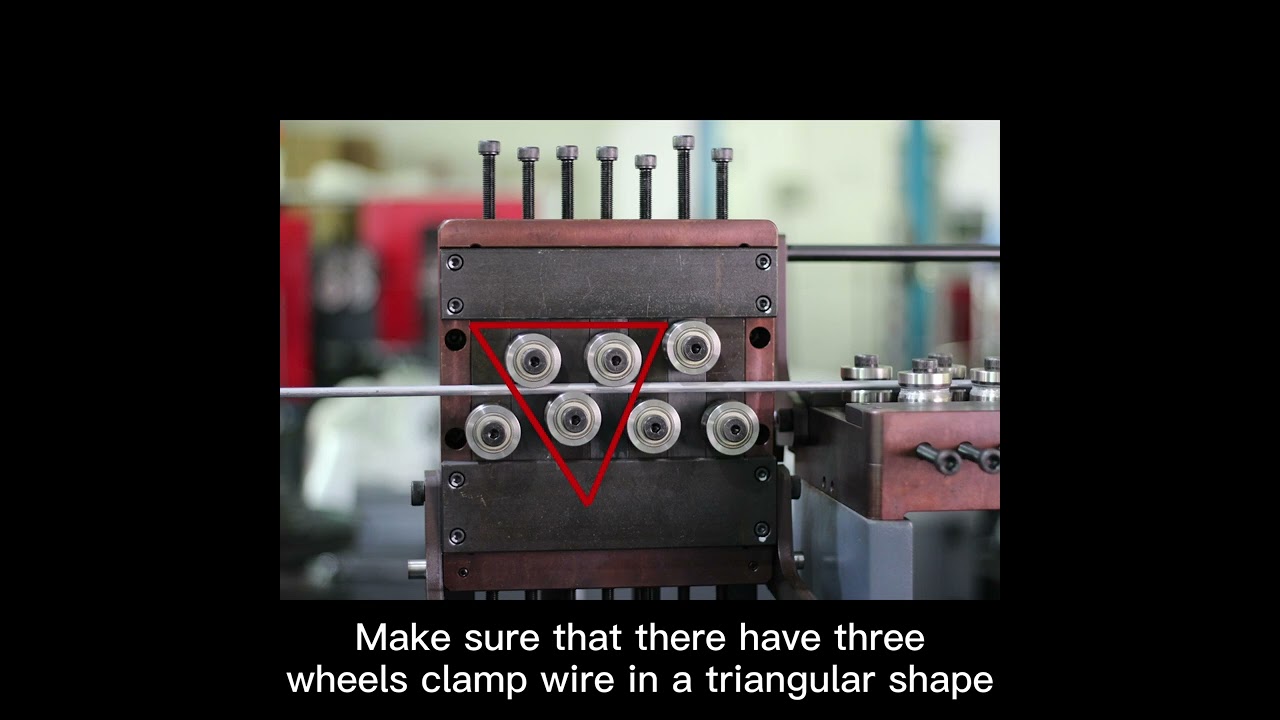 Process 4: Fourth straightening - 3D CNC Wire Bending Machine