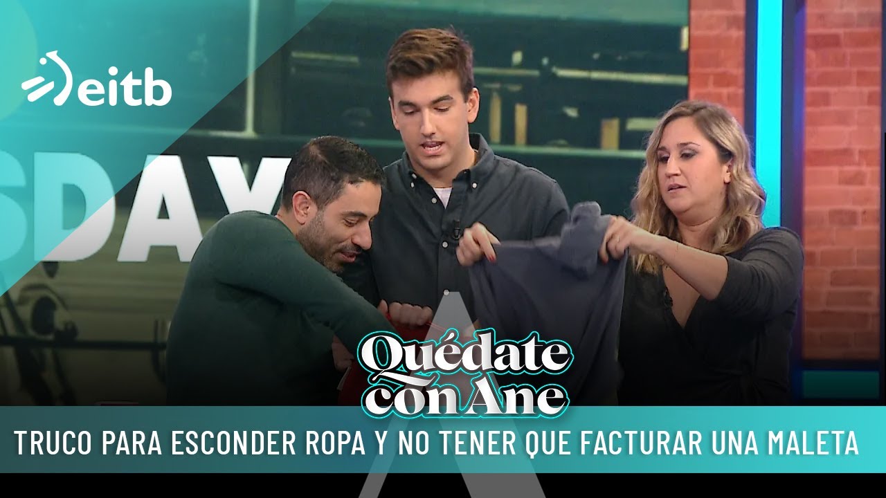 &iquest;Conoc&iacute;ais este truco para esconder ropa y no tener que facturar una maleta?