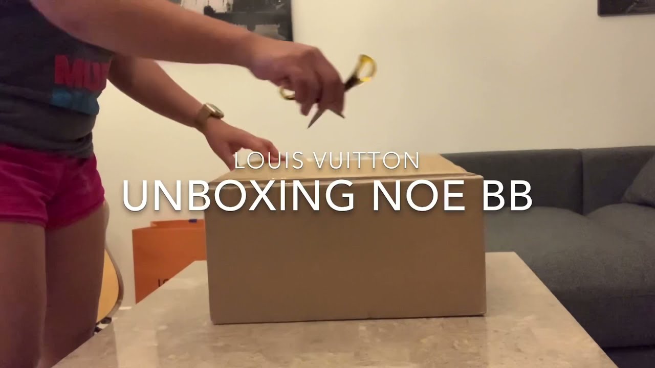 Unboxing of my Louis Vuitton Noe BB in monogram